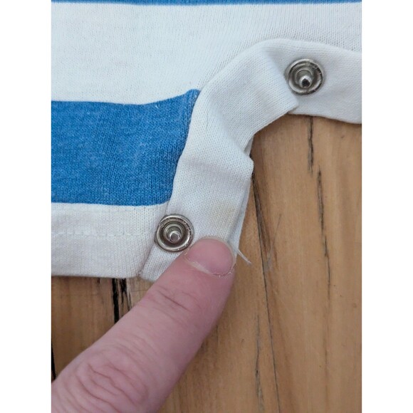 RARE Vintage Disney 101 Dalmatians Blue Stripe Romper Size 2T - Picture 6 of 12